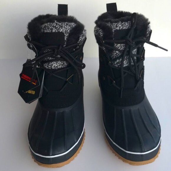 Khombu Lola Thermolite Cold Rated Winter Boots Size 8 - Picture 4 of 4